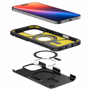 Spigen Tough Armor "T" Magnetinis dėklas iPhone 16 Pro Max - juodas