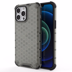 Honeycomb Case броневой чехол с TPU бампером для iPhone 13 Pro Max чёрный