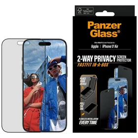PanzerGlass Ultra-Wide Fit Fastfit privatumo stiklas iPhone Air