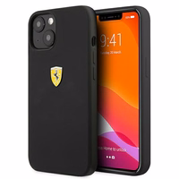 Ferrari FESSIHCP13SBK iPhone 13 mini 5.4" juodas/juodas kietas dėklas silikoninis
