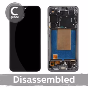 LCD Display Compatible With Samsung S721 S24 FE with Frame / Graphite (Black) / (8/10 Disassembled)