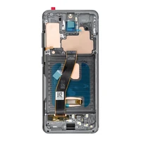 LCD ekranas SAMSUNG S20 4G pilkas SOFT OLED su rėmeliu