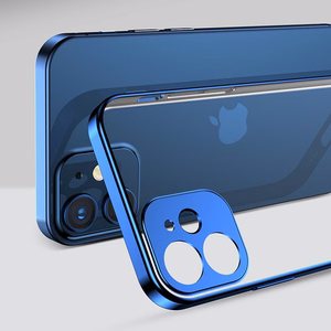 Joyroom New Beauty Series itin plonas dėklas su elektroplokštu rėmeliu iPhone 12 Pro juodas (JR-BP743)