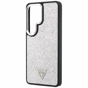 Guess dėklas Fixed Glitter Triangle MagSafe for Samsung Galaxy S26 Ultra sidabrinis