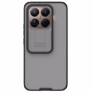 Nillkin CamShield Pro dėklas, skirtas Xiaomi 15T Pro, skaidrus juodas