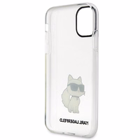 Karl Lagerfeld Ikonik Choupette Dėklas iPhone 11 / Xr - Permatomas
