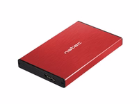 NATEC RHINO GO HDD KORPUSAS (USB 3.0, 2,5", RAUDONAS)