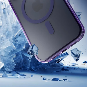3mk Frosty MagCase dėklas telefonui skirtas iPhone 17 Air – violetinis