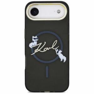 Karl Lagerfeld IML Choupettes Karl Script Logo MagSafe iPhone Air Dėklas - juodas