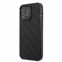 Karl Lagerfeld perforuotas Allover dėklas iPhone 13 Pro / 13 6.1" - juoda