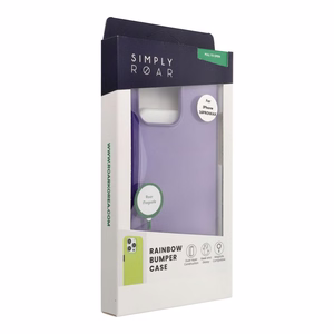 ROAR dėklas RAINBOW BUMPER telefonui IPHONE 16 Pro Max violetinis