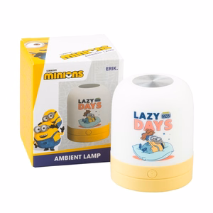 Minions – belaidė USB-C LED aplinkos lempa vaikams su reguliuojamu ryškumu