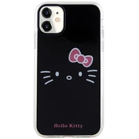 Hello Kitty IML katės veido dėklas telefonui iPhone 11 / Xr - juodas
