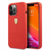 Ferrari FESSIHCP13XRE iPhone 13 Pro Max 6.7" kietas silikoninis dėklas raudonas/raudonas