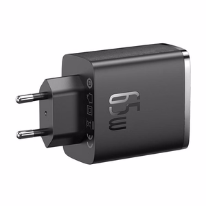 Sieninis įkroviklis "Baseus OS-Cube Pro" 2xUSB-C + USB, 65W (juodas)
