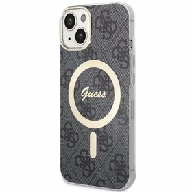 Guess GUHMP14MH4STK iPhone 14 Plus/ 15 Plus 6.7" juodas/juodas hardcase 4G MagSafe