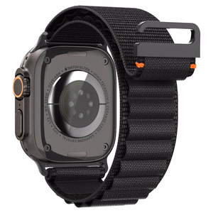SPIGEN WBF1 dirželis APPLE WATCH 6 / 7 / 8 / 9 / 10 / SE / ULTRA 1 / 2 (44 / 45 / 46 / 49 MM) juodas