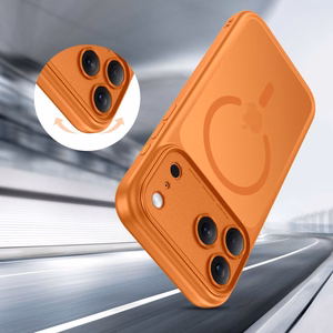 Tech-Protect Magpeak MagSafe CC dėklas iPhone 17 Pro oranžinis