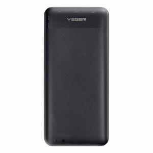 VEGER Išorinė baterija 30000 mAh PD QC3.0 3A 20W L30 (W3008PD) juoda