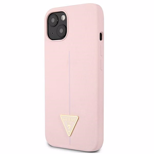 Guess GUHCP13SSLTGU iPhone 13 mini 5.4" фиолетовый/фиолетовый жёсткий чехол Silicone Triangle