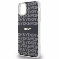 DKNY IML mono ir juostos magnetinis dėklas iPhone 11 / Xr - juodas