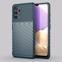 Thunder Case lankstus tvirtas tvirtas dėklas TPU dėklas telefonui Samsung Galaxy A72 4G žalias