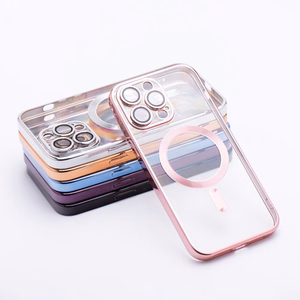 ELECTRO MAG COVER dėklas telefonui suderinamas su Magnetiniu IPHONE 16 Pro rožinis auksas