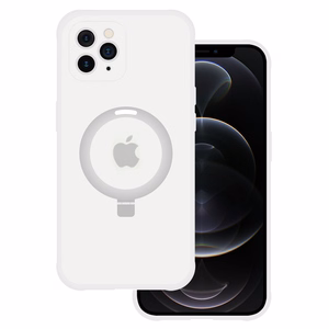 Dėklas telefonui su stovu MagSafe IPhone 11 Pro Max (m) - sidabrinis