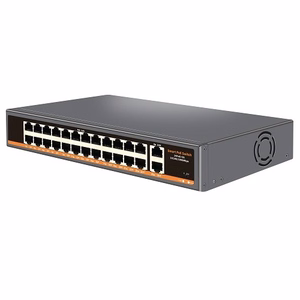 PoE komutatorius 24 prievadų 100Mbps +2G aukštyn