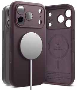 Ringke MagSafe silikoninis dėklas, skirtas iPhone 18 Pro – tamsios vyšnių spalvos