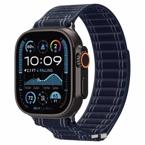SPIGEN WBF0 dirželis APPLE WATCH 8 / 9 / 10 / 11 / SE / ULTRA (44 / 45 / 46 / 49 MM) tamsiai mėlynas