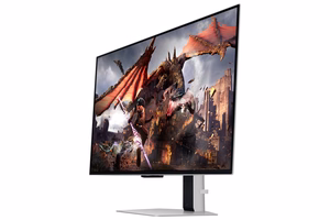 Samsung G80SD monitorius 81,3 cm (32") 3840 x 2160 pikselių 4K Ultra HD OLED sidabrinis