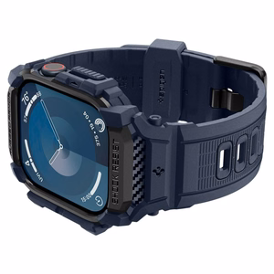 Dėklas SPIGEN RUGGED ARMOR ”PRO” APPLE WATCH 10 (46 MM) tamsiai mėlynas