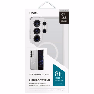 Uniq LifePro Xtreme Dėklas for Samsung Galaxy S26 Ultra Magclick Charging - skaidrus