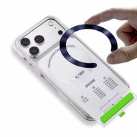 "Tech-Protect" MMP-210 MagSafe 2 vnt. magnetinis žiedas - sidabrinis / tamsiai mėlynas