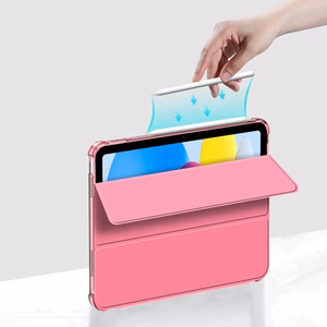 Tech-Protect SC Pen Hybrid dėklas iPad 10 / 2022 - rožinis - permatomas