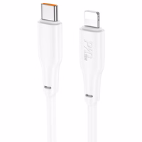 USB kabelis Hoco X93 60W USB-C to USB-C 1.0m baltas