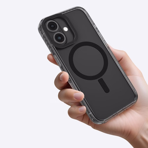 AmazingThing Titan Pro Mag dėklas su magnetiniu žiedu iPhone 16 - juodas