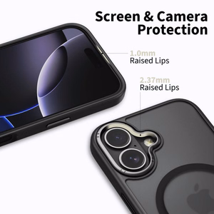 Tech-Protect MagEdge Magnetinis dėklas telefonui iPhone 17 - matinė juoda