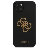 Guess Silikoninis 4G Logotipas Dėklas iPhone 13 - Juodas