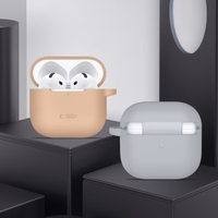 Tech-Protect silikoninis dėklas su kabliuku AirPods 4 - juodas