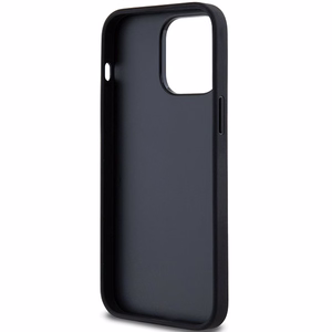 DKNY Odinis mono juosta ir metalinis logotipas dėklas telefonui iPhone 14 Pro Max - juodas
