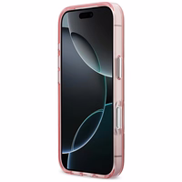 Karl Lagerfeld Karl & Choupette Back MagSafe Dėklas for iPhone 17 Pro - rožinis