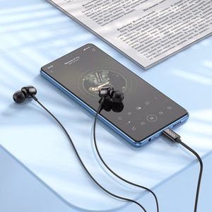 Проводные наушники-вкладыши USB C Hoco M122 чёрные