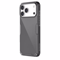 Nillkin Nature TPU Pro dėklas telefonui iPhone 17 Pro Max – pusiau permatomas juodas