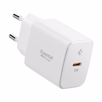 "Spigen Essential EE201EU" USB-C 20 W sieninis įkroviklis - Baltas