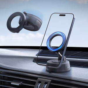 SPIGEN MFT36 VACUUMLOCK MAGNETIC MAGSAFE automobilio laikiklis juodas