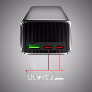 Powerbank SBS 10000mAh PD 35W with LCD display - gray