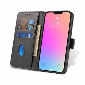 Magnetinis dėklas su atvartu ir pinigine Tecno Spark 10 Pro - juodas