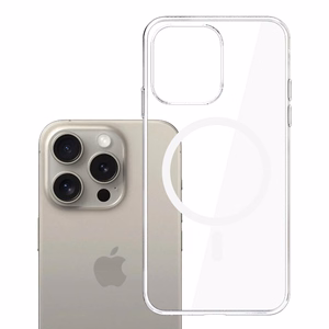 3mk Skaidrus Magnetinis dėklas Apple iPhone 15 Pro Max - skaidrus